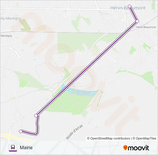 Plan de la ligne ALLOBUSE de bus