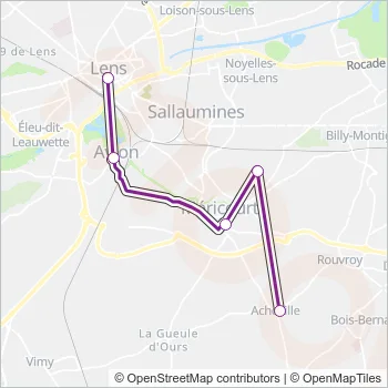 ALLOBUSF Bus Line Map