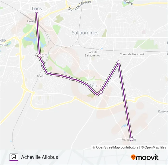 ALLOBUSF Bus Line Map