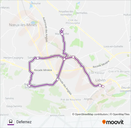 ALLOBUSH Bus Line Map