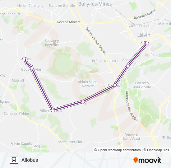 ALLOBUSI Bus Line Map