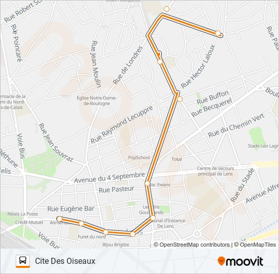 NAVETTE2 bus Line Map