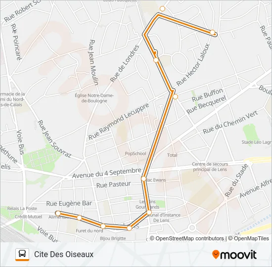 NAVETTE2 Bus Line Map