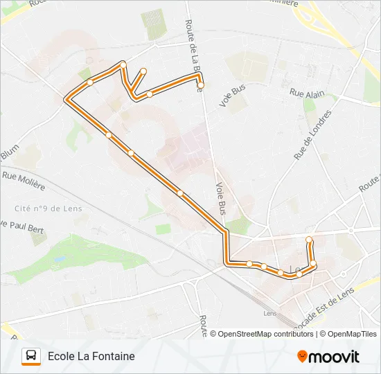 NAVETTE2 Bus Line Map