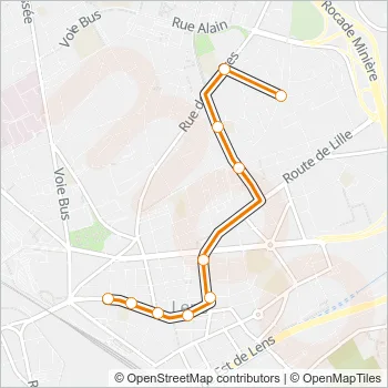 NAVETTE2 Bus Line Map