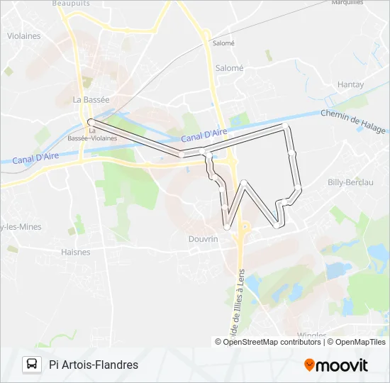 NAVETTE4 Bus Line Map