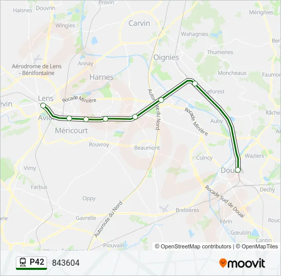 P42 Train Line Map