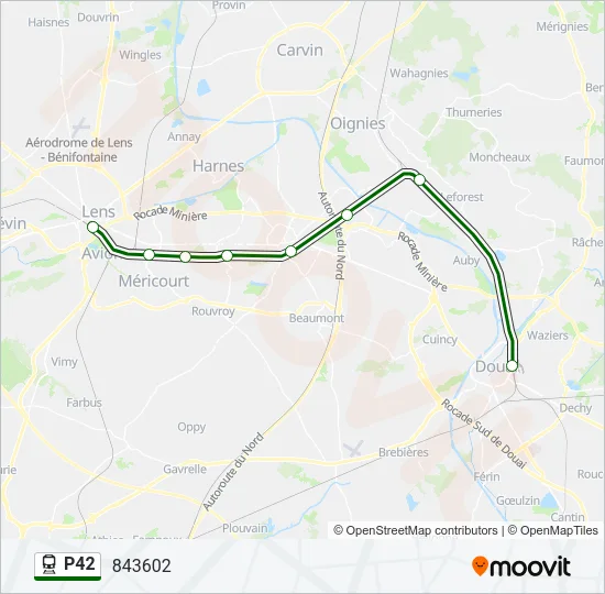 P42 Train Line Map
