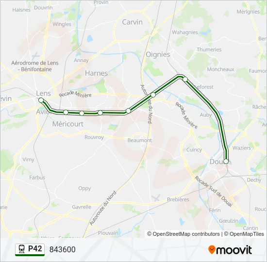 P42 Train Line Map