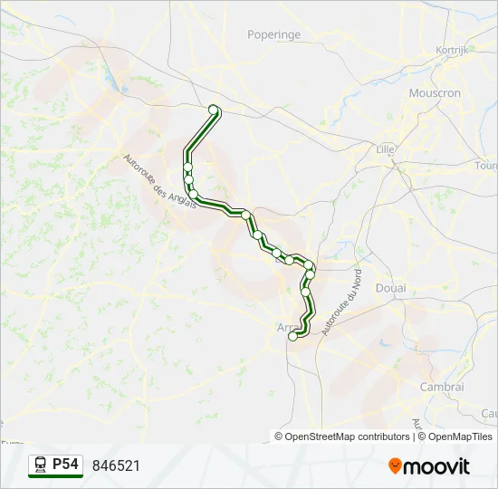 P54 Train Line Map