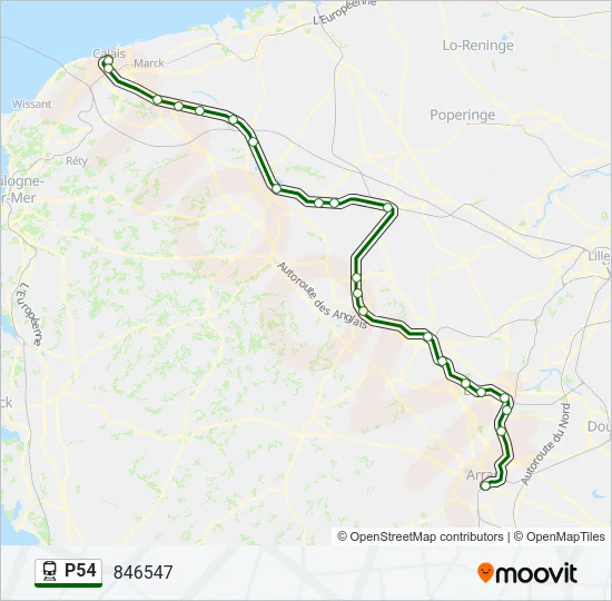 P54 Train Line Map