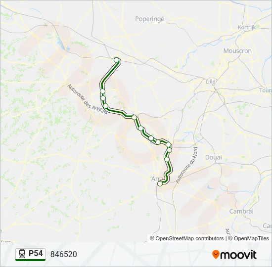 P54 Train Line Map