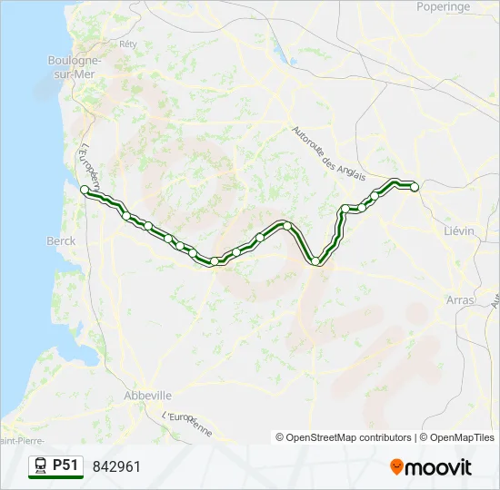 P51 Train Line Map