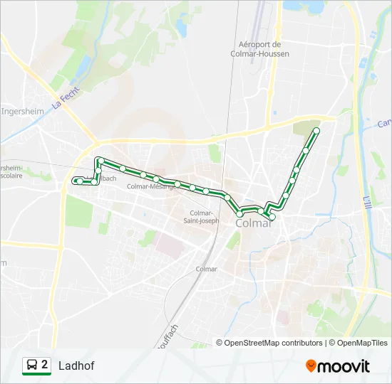 2 Bus Line Map