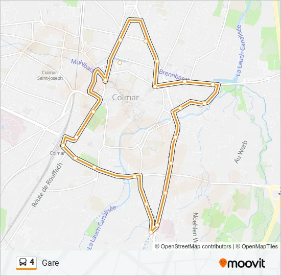 4 Bus Line Map