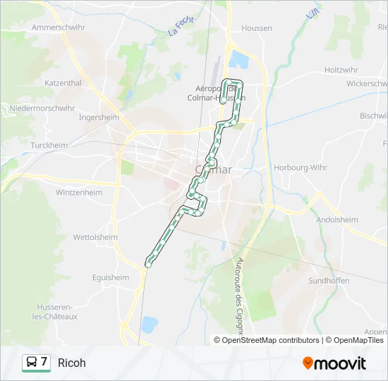 7 Bus Line Map