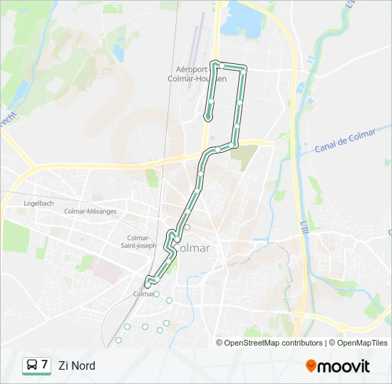 7 Bus Line Map