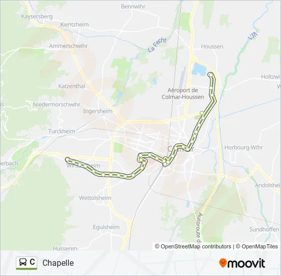 C Bus Line Map