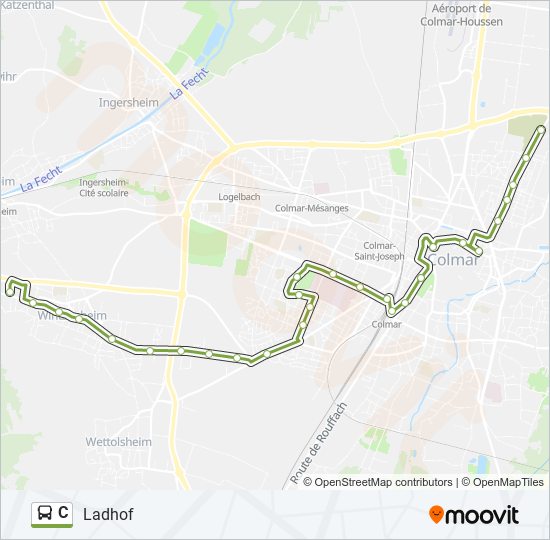 C Bus Line Map