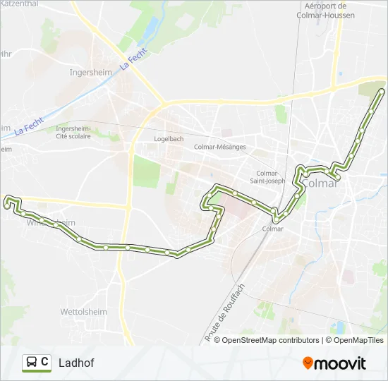 C Bus Line Map
