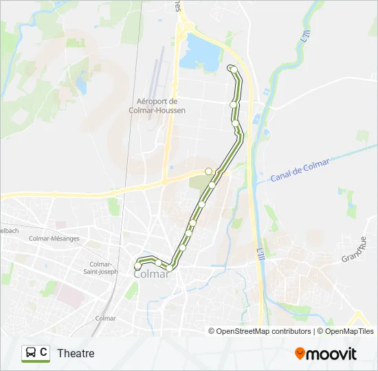 C Bus Line Map