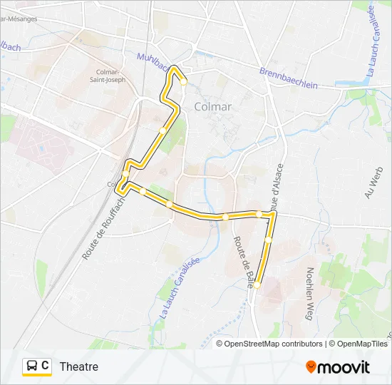 C Bus Line Map