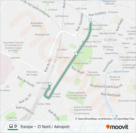 D Bus Line Map