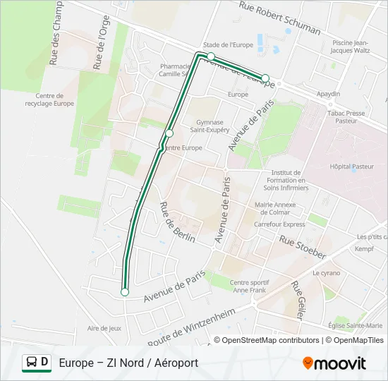 D Bus Line Map