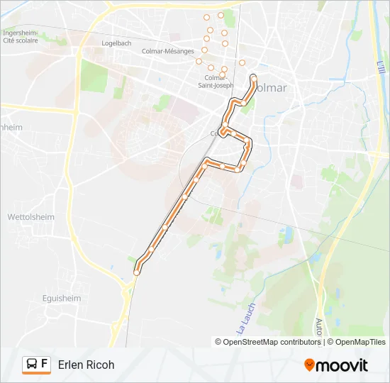 F Bus Line Map