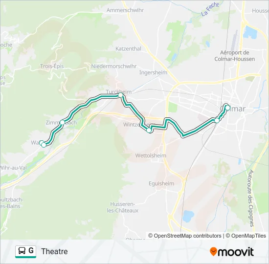 G Bus Line Map