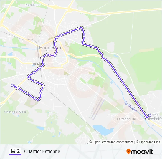2 Bus Line Map