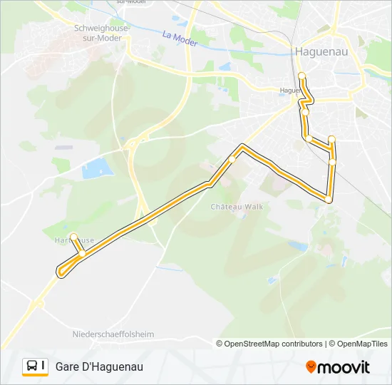 I Bus Line Map