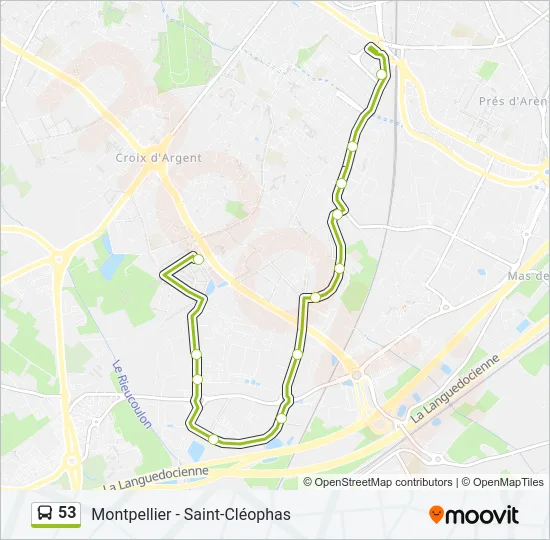 53 Bus Line Map