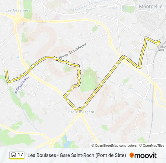 17 Bus Line Map