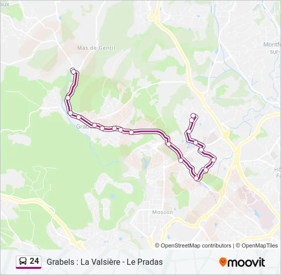 24 Bus Line Map