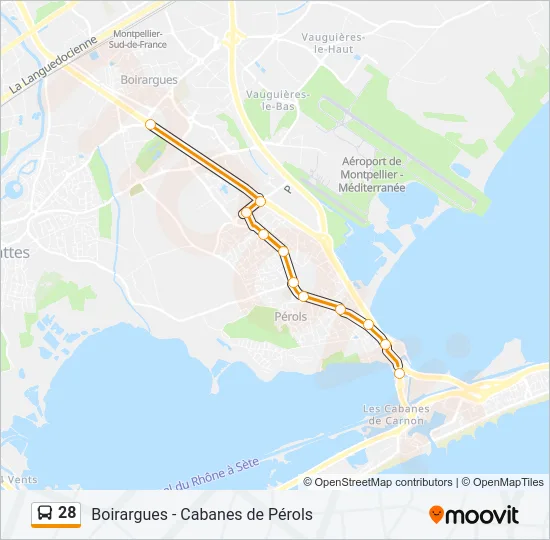 28 Bus Line Map