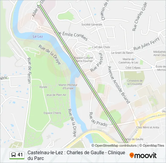 41 Bus Line Map