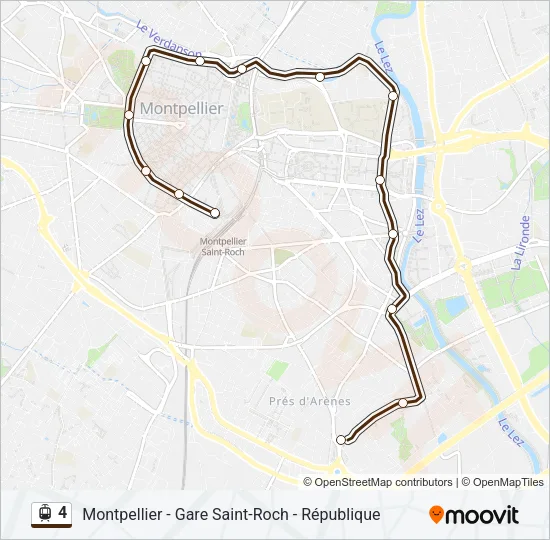 4 Light Rail Line Map