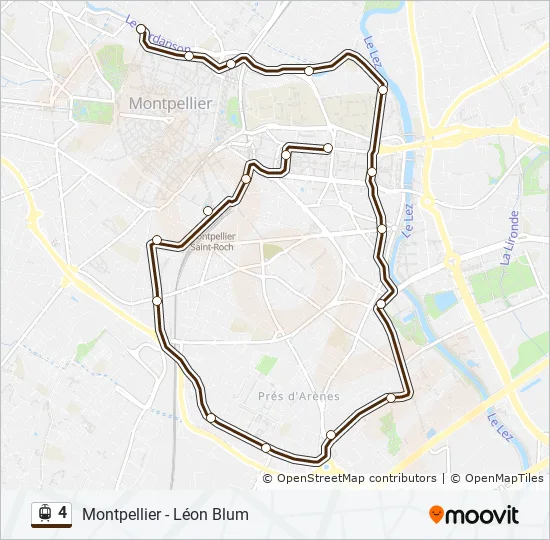 4 Light Rail Line Map