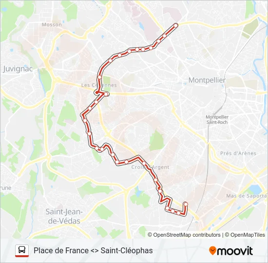 LA RONDE Bus Line Map