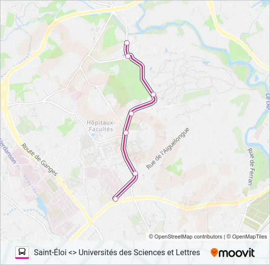 LA NAVETTE Bus Line Map