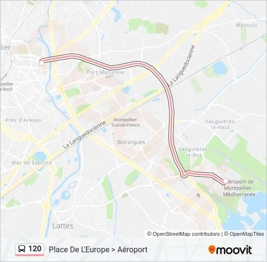 120 Bus Line Map
