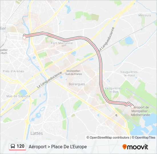 120 Bus Line Map