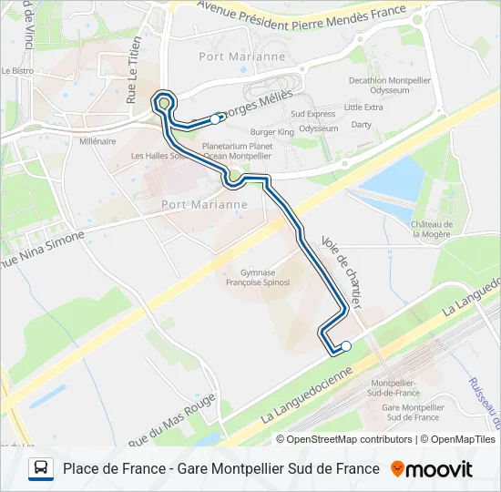 NAVETTE GARE Bus Line Map