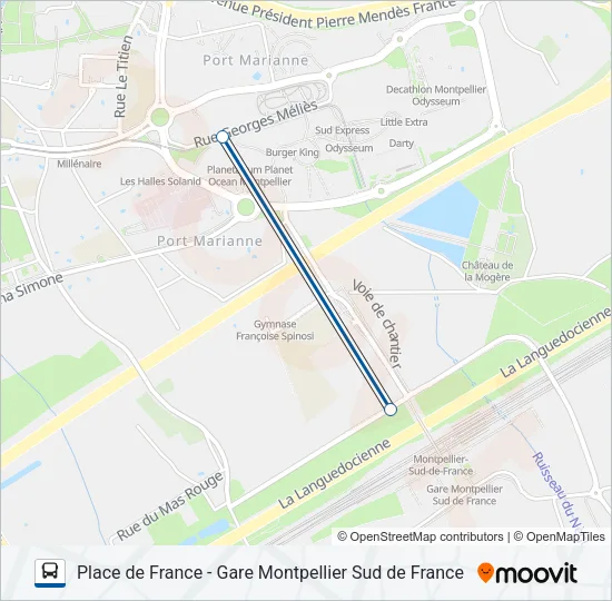 NAVETTE GARE Bus Line Map