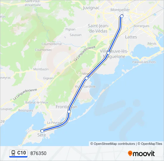 C10 Train Line Map