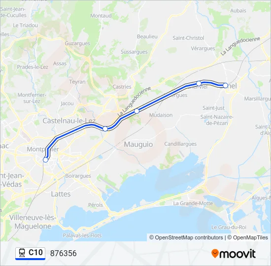 C10 Train Line Map