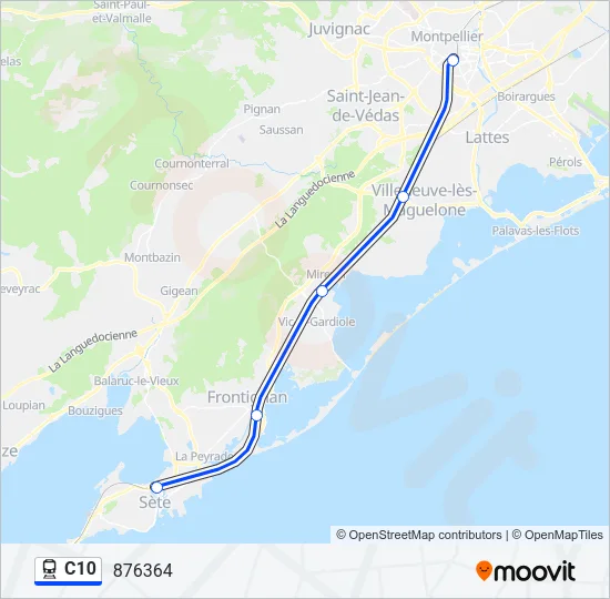 C10 Train Line Map