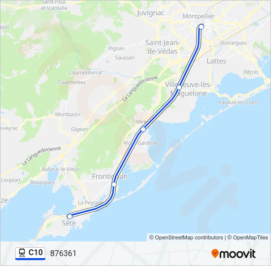 C10 Train Line Map