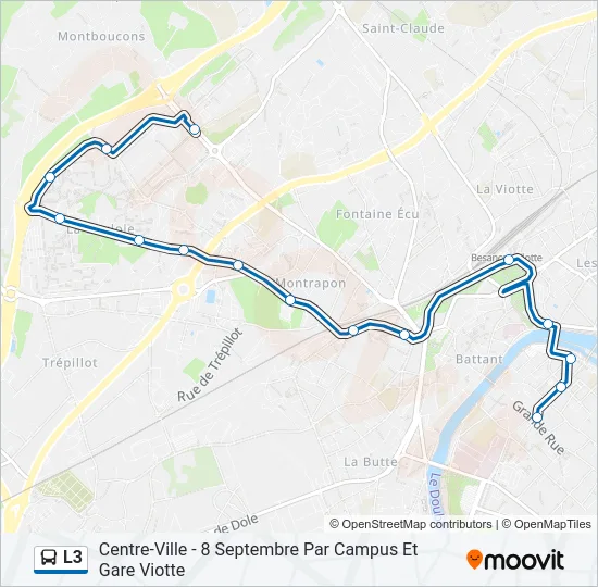 L3 Bus Line Map